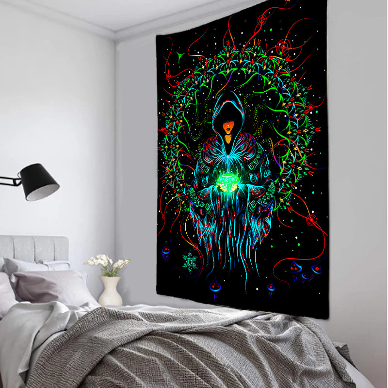 New European And American Psychedelic Mushroom Tapestry