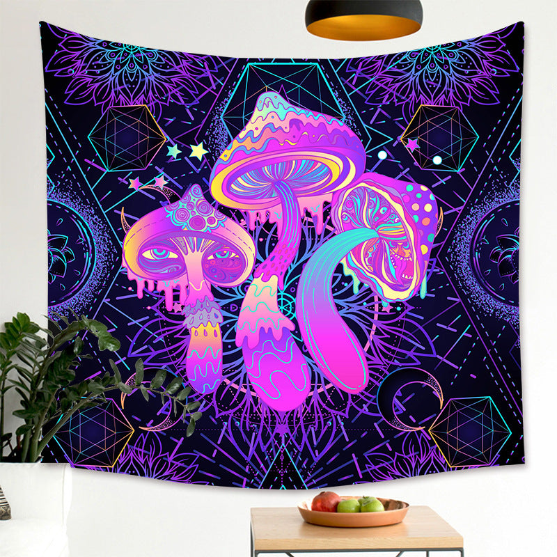 Psychedelic Mushroom Series Printed Home Tapestry