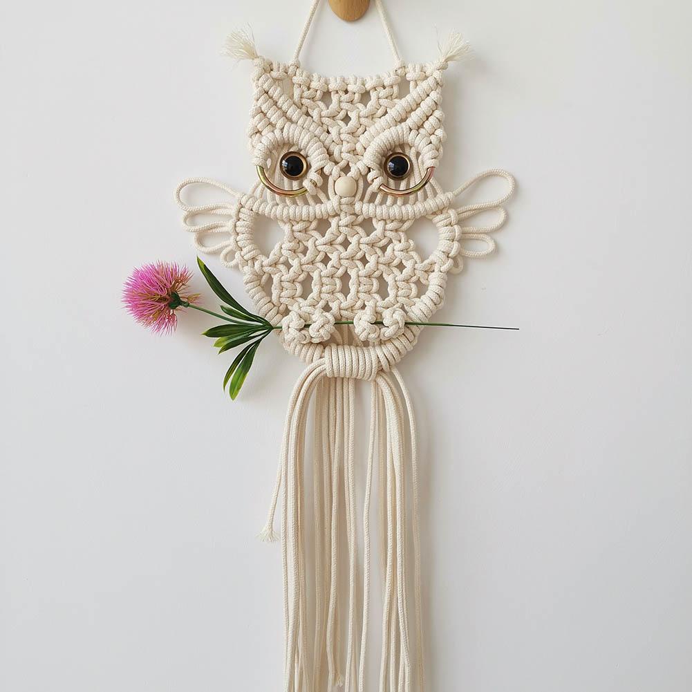 The New Cotton Cord Woven Tapestry Owl Wall Hangings