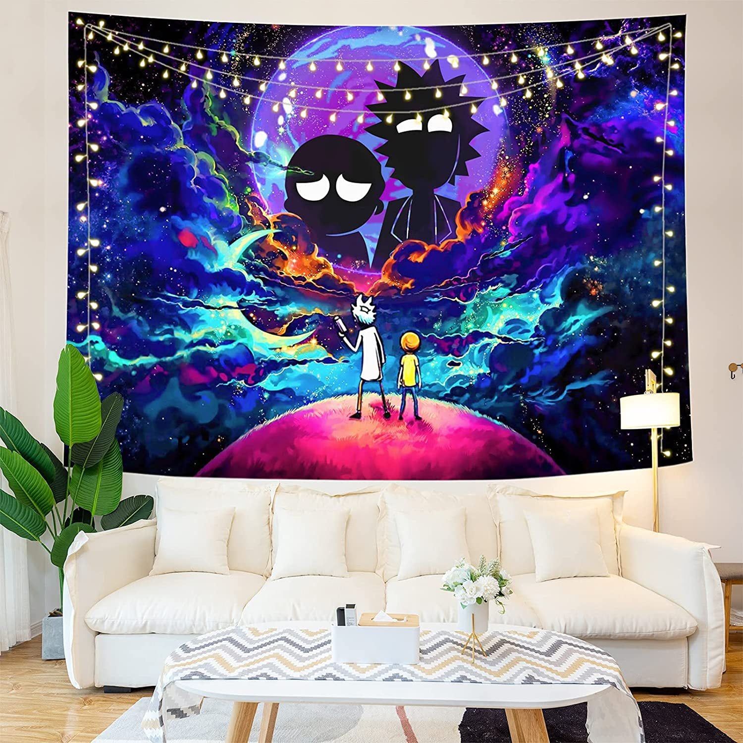 Tapestry wall blanket starry planet color psychedelic decoration