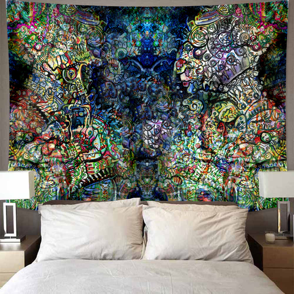 New European And American Psychedelic Mushroom Tapestry