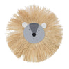 Nordic Hand-woven Cartoon Lion Straw Home Wall Hangings