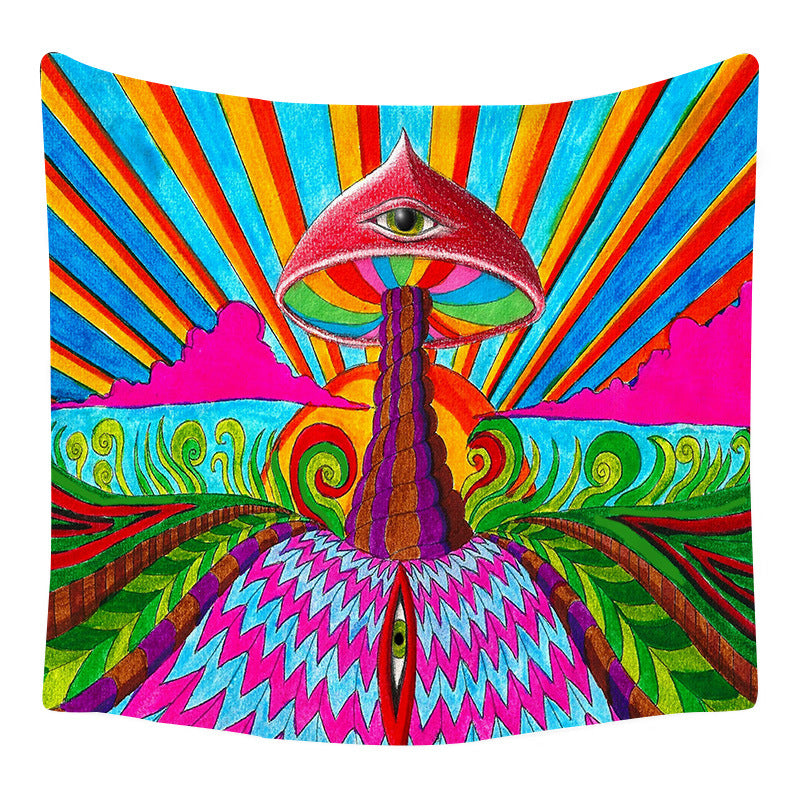 Psychedelic Mushroom Series Printed Home Tapestry