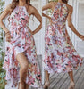 Fashion Print Halterneck Boho Dress Leisure Vacation