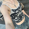 Women's Summer Personalized Print Vest Suspenders