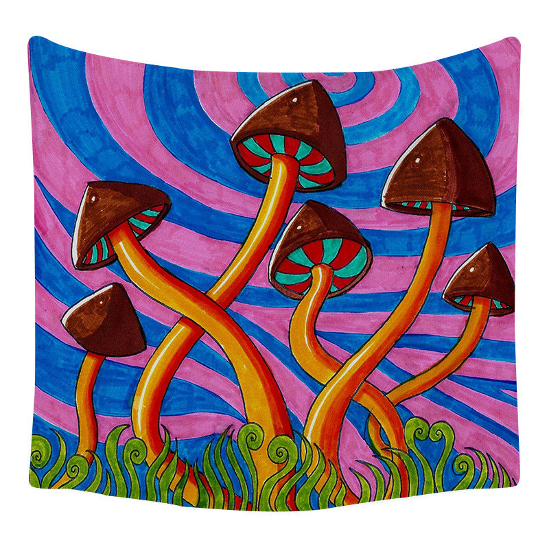 Psychedelic Mushroom Series Printed Home Tapestry