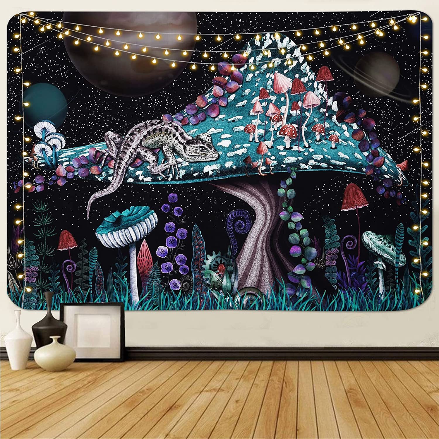 Psychedelic Flower Run Fantasy Plant Hip-hop Tapestry