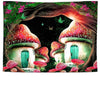 Psychedelic Mushroom Tapestry Hip Hop Leather Hanging Cloth