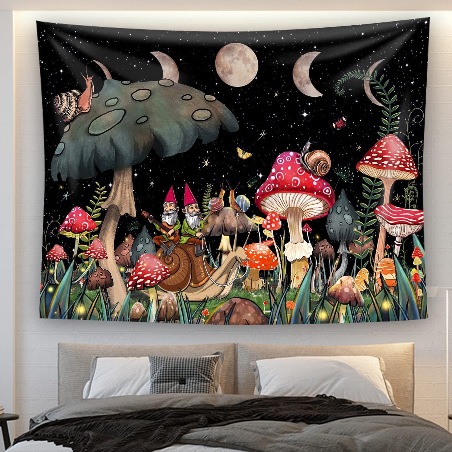 Psychedelic Flower Run Fantasy Plant Hip-hop Tapestry