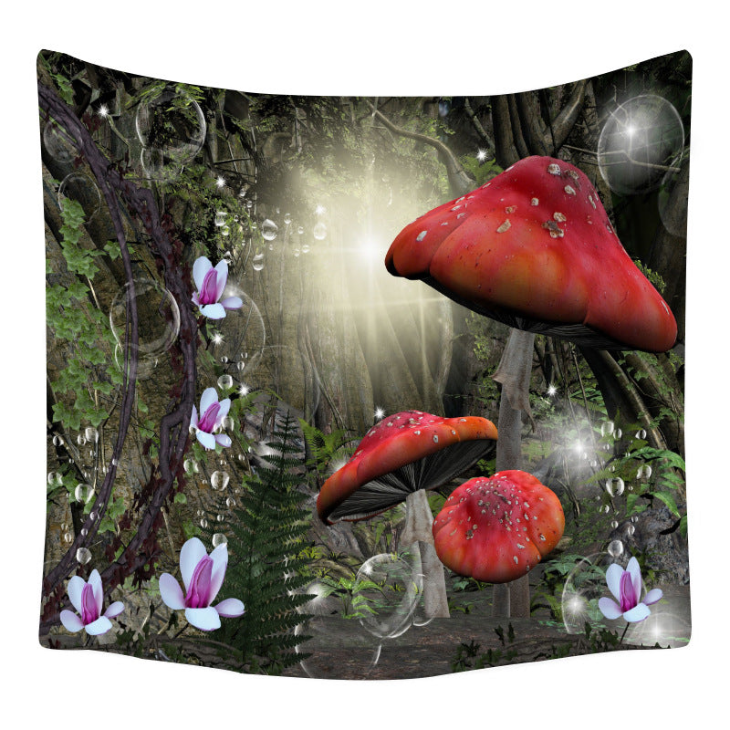 Psychedelic Mushroom Series Printed Home Tapestry