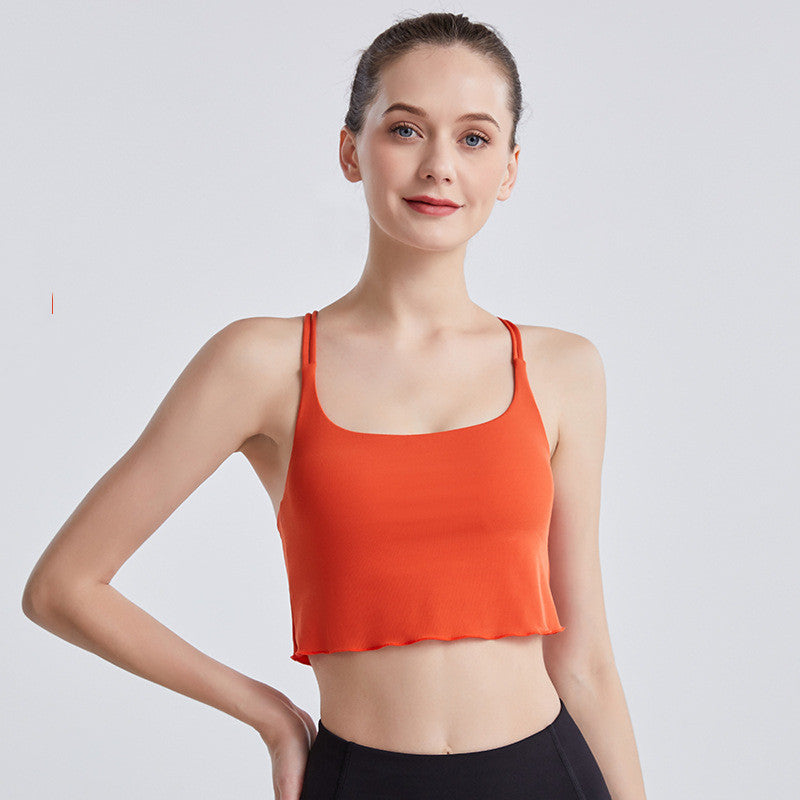 New European And American Nude Sports Bra Women's Breathable